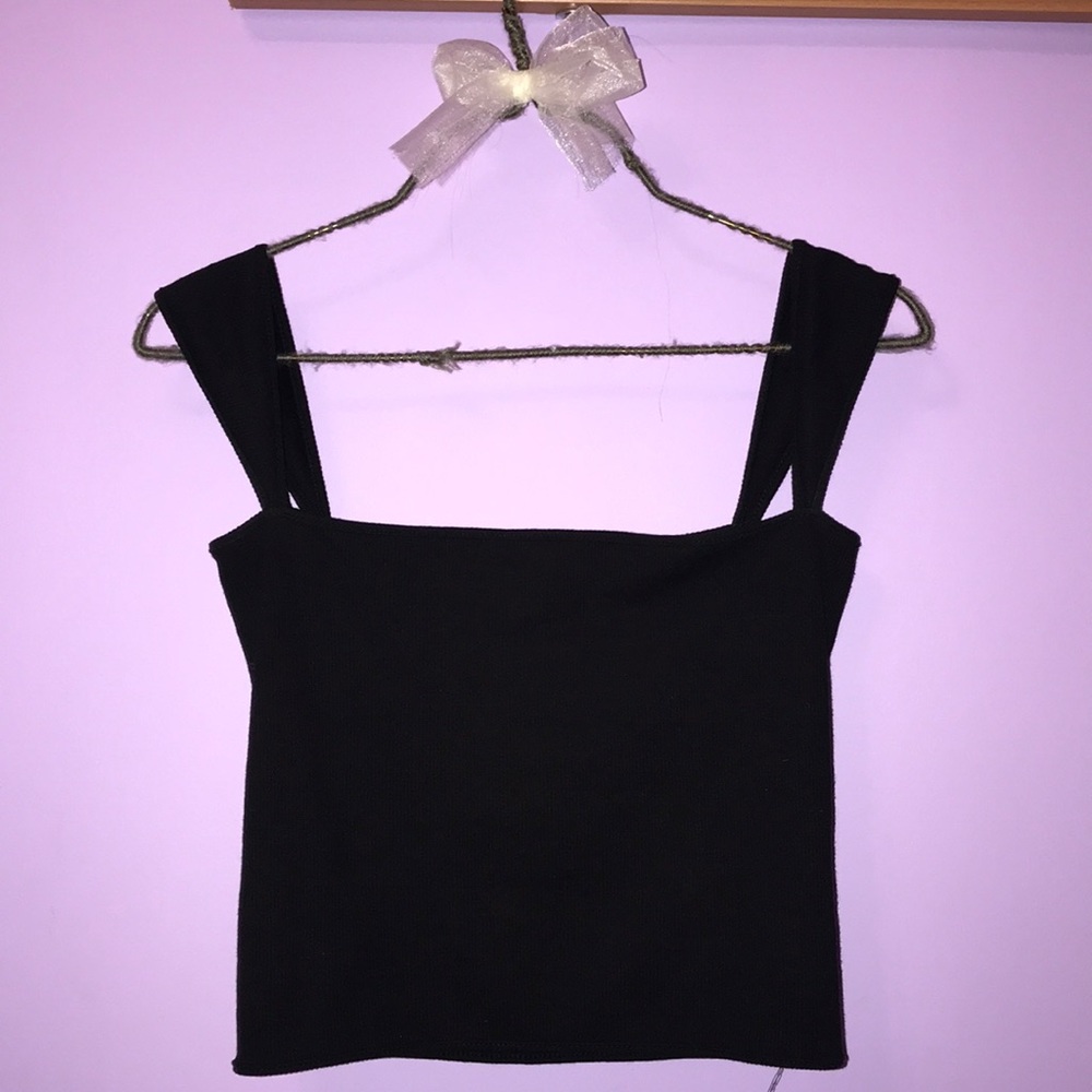 Zaful square neck crop top